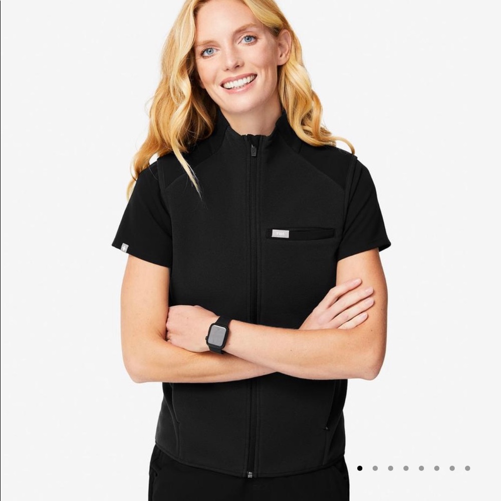 FIGS Scrubs On Shift Fleece Vest